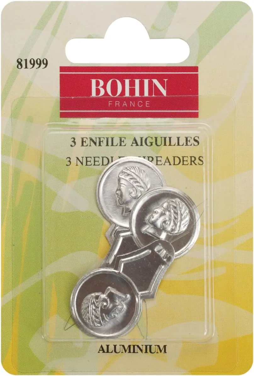 Bohin Enfile-Aiguille Lot de 3, Argent
